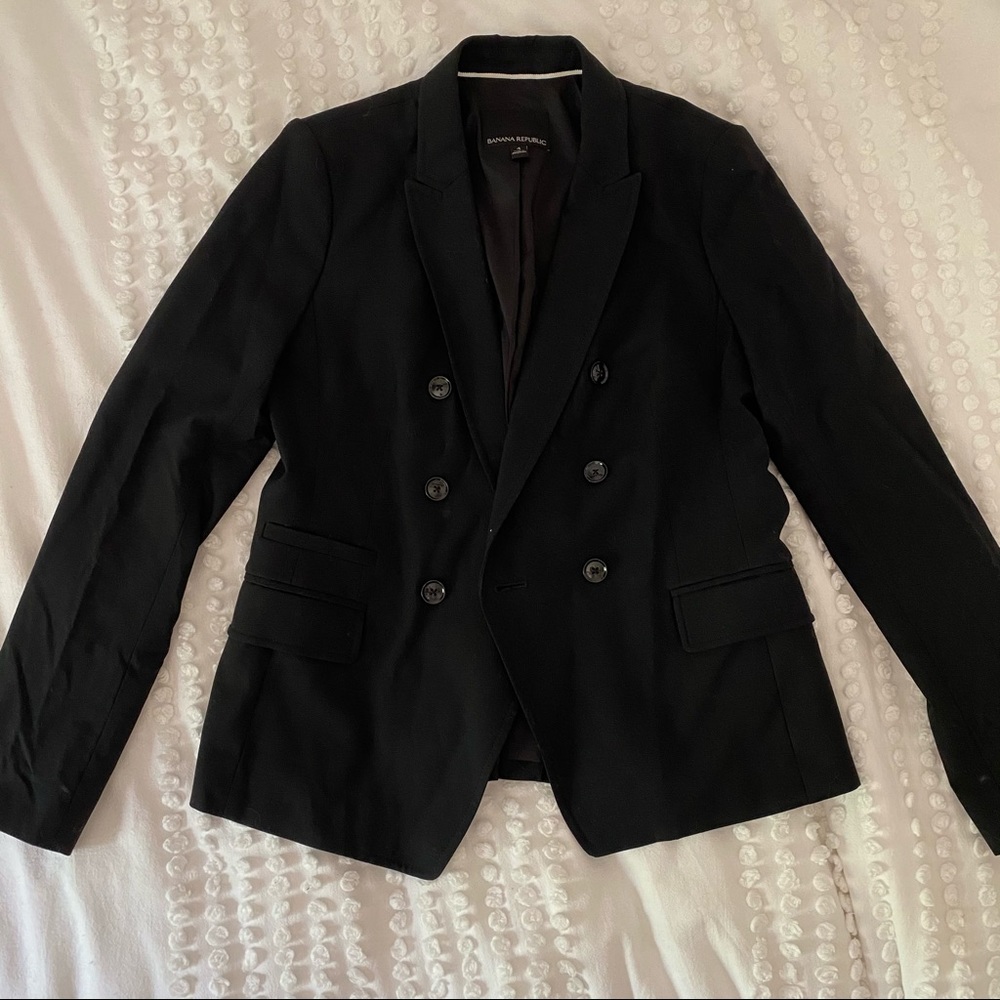 NWOT Banana Republic Wool Double Breasted Blazer